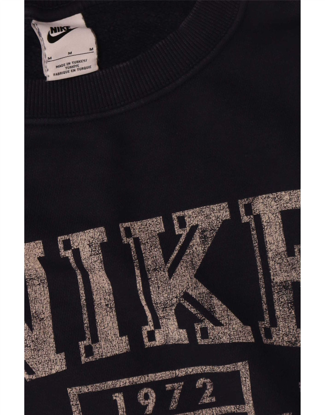 Felpa da uomo Nike Oregon Graphic Loose Fit, maglione medio blu navy
