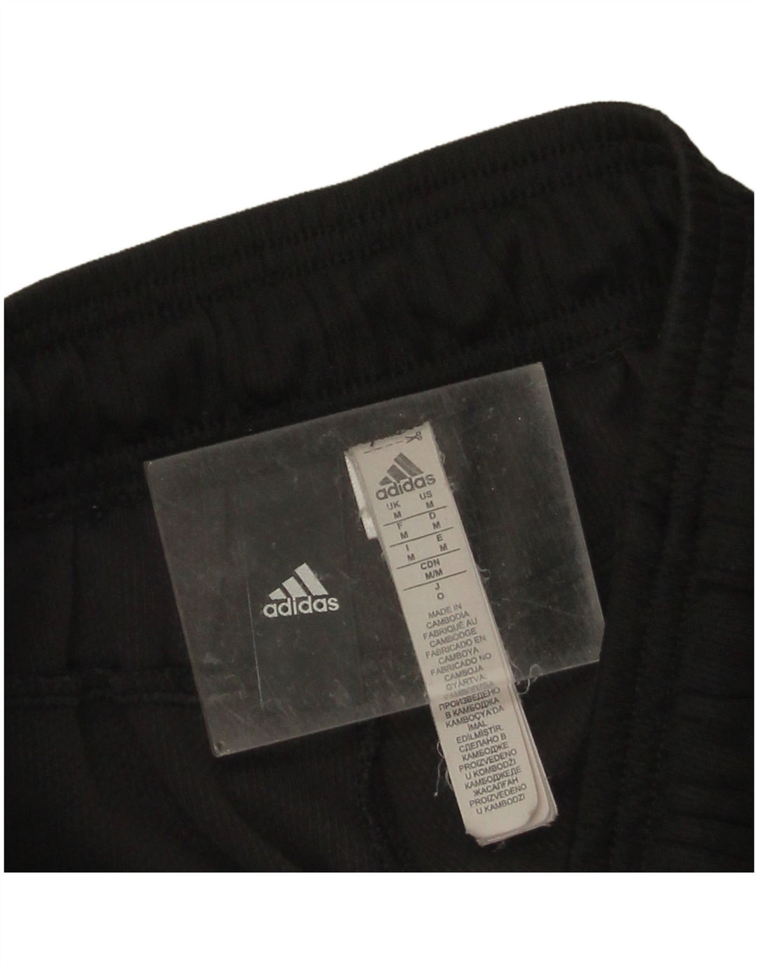 Pantaloni da tuta da uomo Adidas Medium in cotone nero
