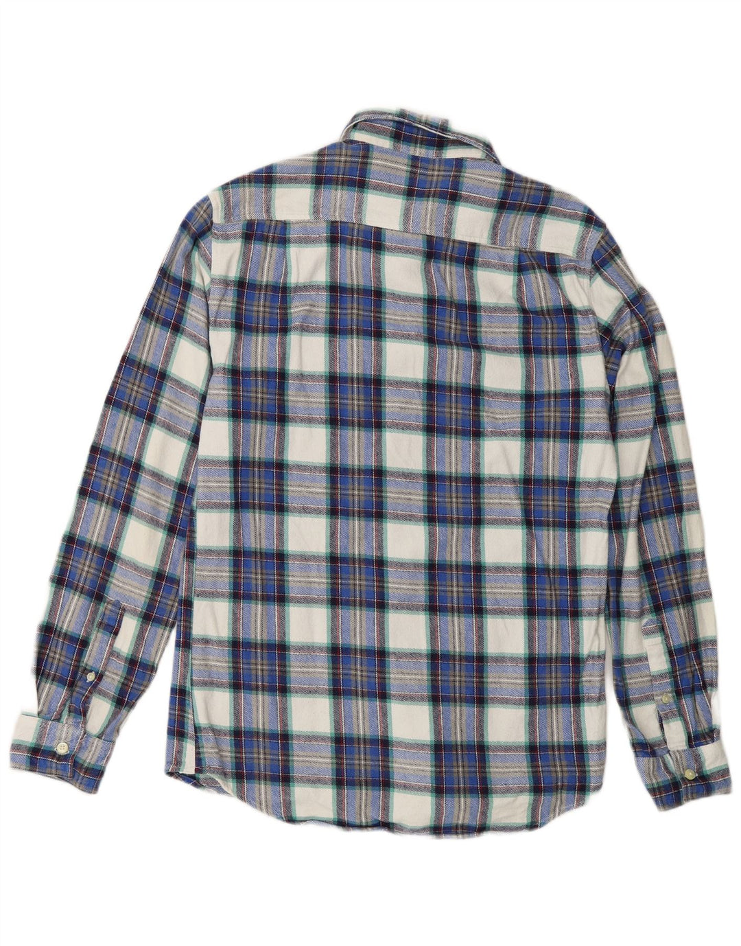 Camicia in flanella da uomo Jack Wills piccola in cotone scozzese blu navy