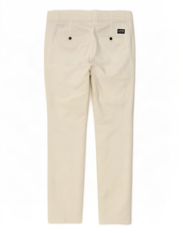 Pantaloni chino slim da donna Zara EU 34 2XS W24 L28 Cotone bianco