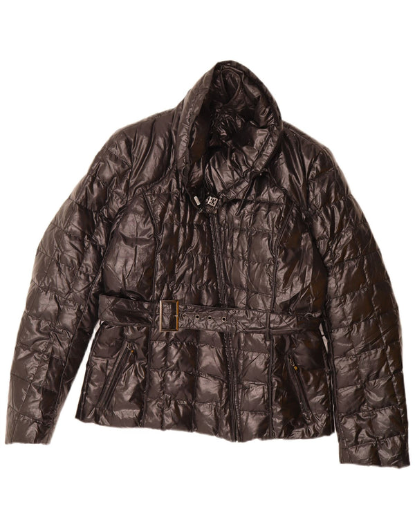 Giubbotto Imbottito Donna Trussardi Jeans IT 44 Medium Nero Poliestere