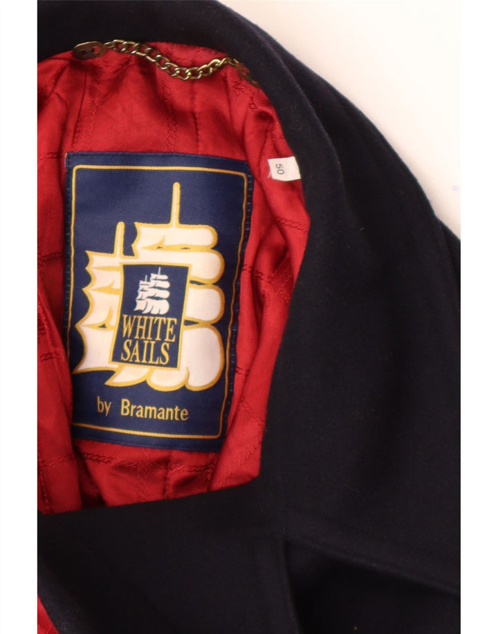 Cappotto Bramante Uomo Doppiopetto IT 50 Large Blu Navy Lana
