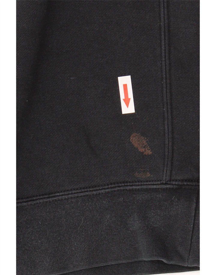 NIKE Felpa da Uomo Maglione Medio Nero in Cotone