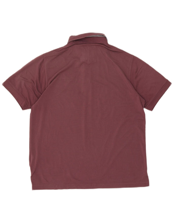 Polo da uomo Rohan grande in poliestere bordeaux