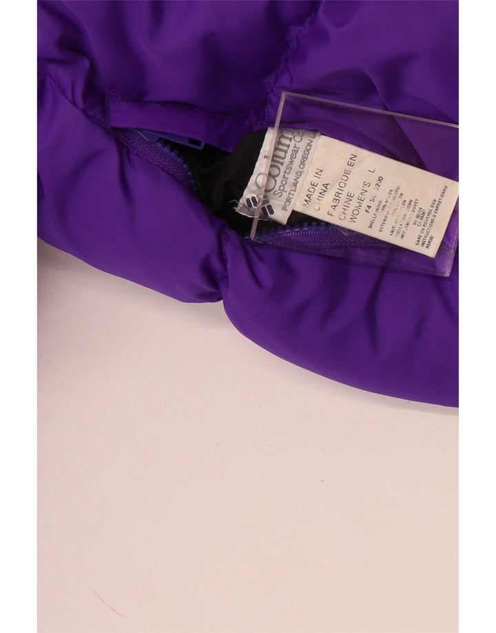 Giacca imbottita reversibile da donna Columbia UK 16 Large Purple Colourblock