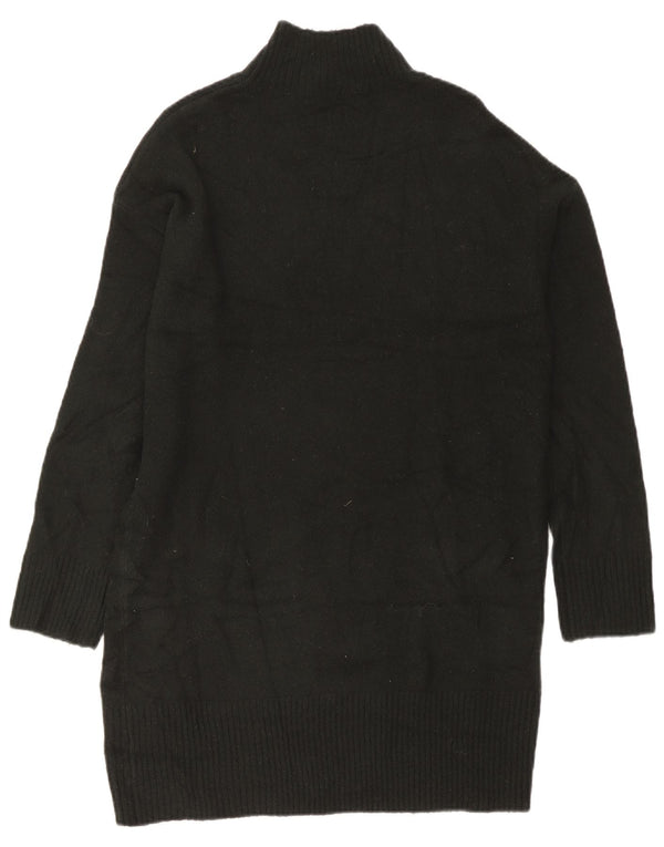 Abito maglione oversize a maniche lunghe da donna Oasis UK 14 Acrilico nero medio