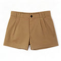 Pantaloncini casual con ancoraggio da donna Zara medi W28 in cotone beige