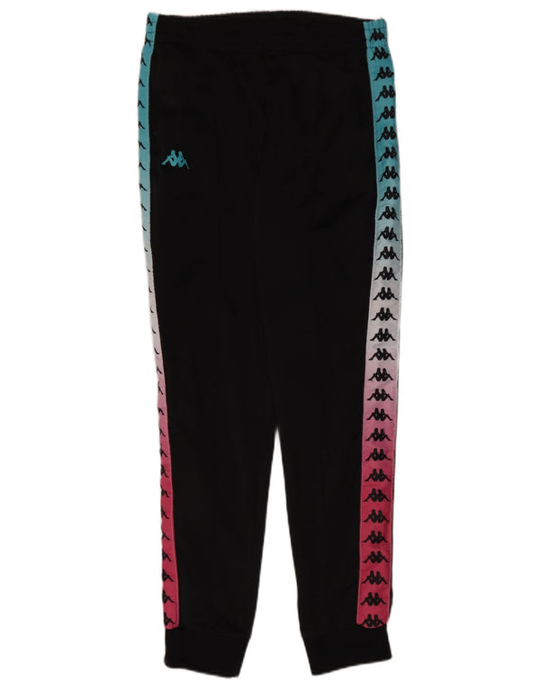 Pantaloni da tuta con grafica Kappa da uomo Joggers Medium Black Colourblock