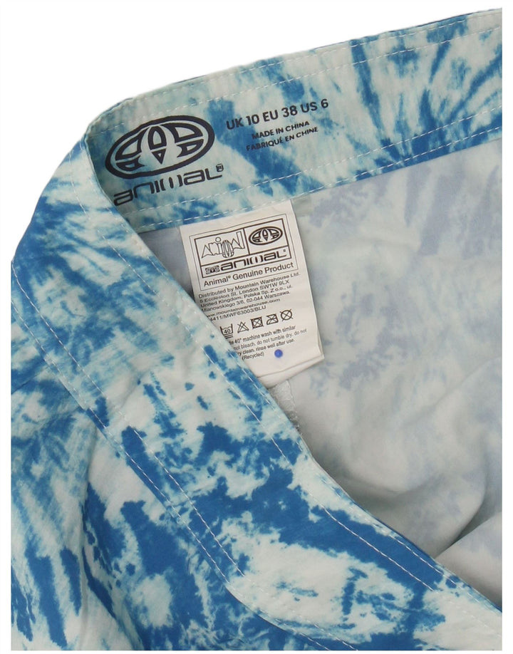 Pantaloncini da bagno da donna Animal UK 10 Small Blu Tie Dye Poliestere
