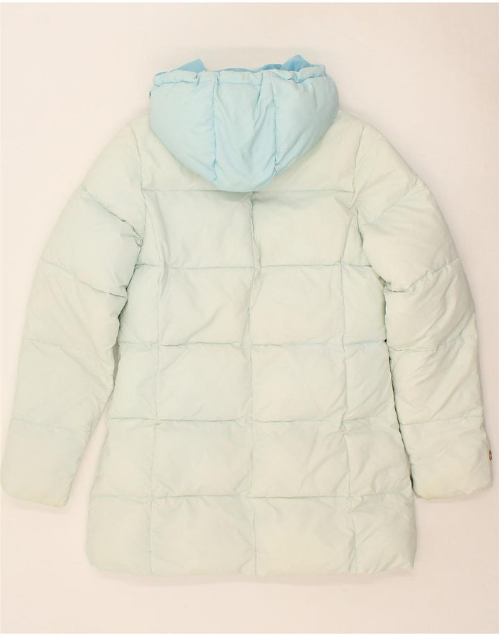 ELLESSE Womens Hooded Padded Coat UK 10 Small Blue Polyester Vintage Ellesse and Second-Hand Ellesse from Messina Hembry 