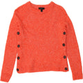 J. CREW Womens Crew Neck Jumper Sweater UK 8 Small Orange Flecked Vintage J. Crew and Second-Hand J. Crew from Messina Hembry 