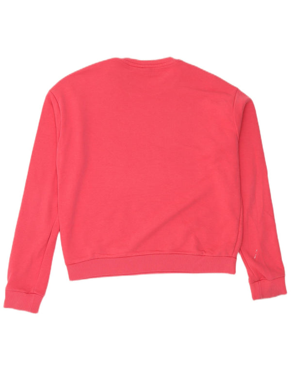 Felpa grafica da donna Fila Jumper UK 14 Colorblock rosa medio