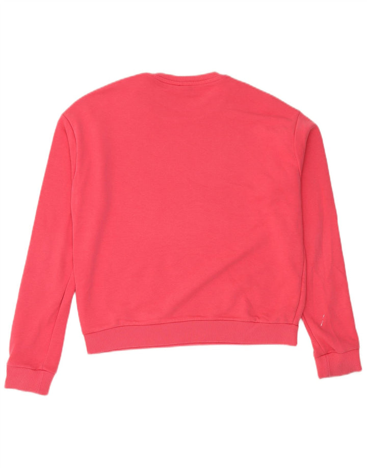 Felpa grafica da donna Fila Jumper UK 14 Colorblock rosa medio