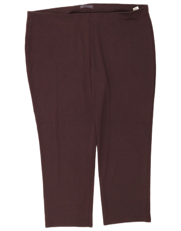 Leggings slim da donna Marks & Spencer UK 22 3XL Poliestere marrone