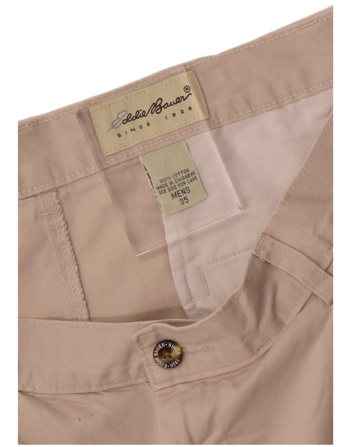 Pantaloncini chino con ancoraggio da uomo EDDIE BAUER W35 Large in cotone beige