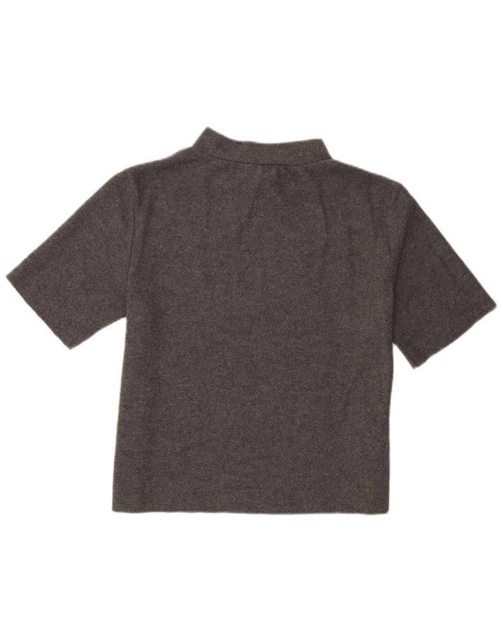 T-shirt da donna Zara Top UK 14 grande poliestere grigio