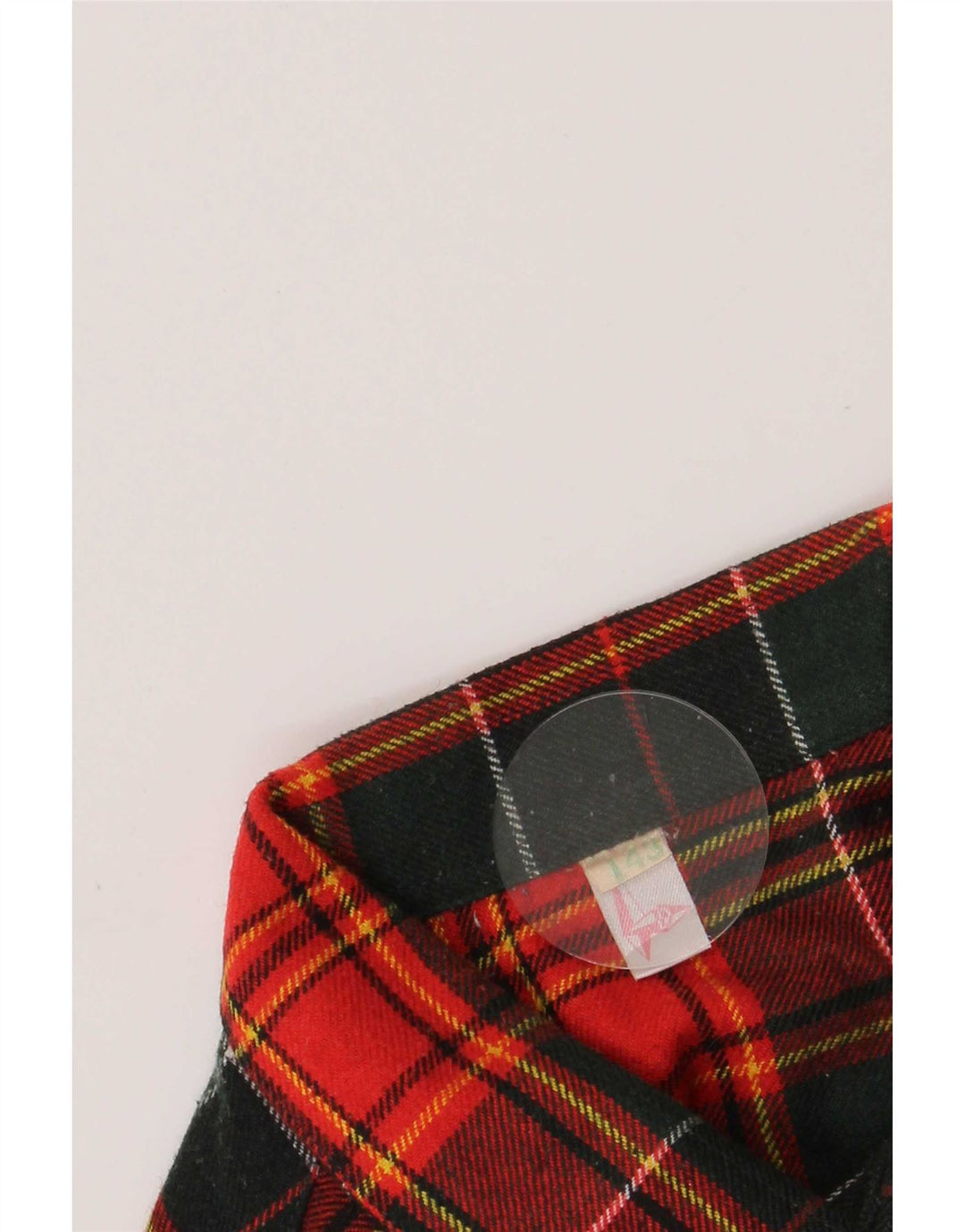 Camicia da uomo vintage in flanella taglia 43 grande lana scozzese rossa