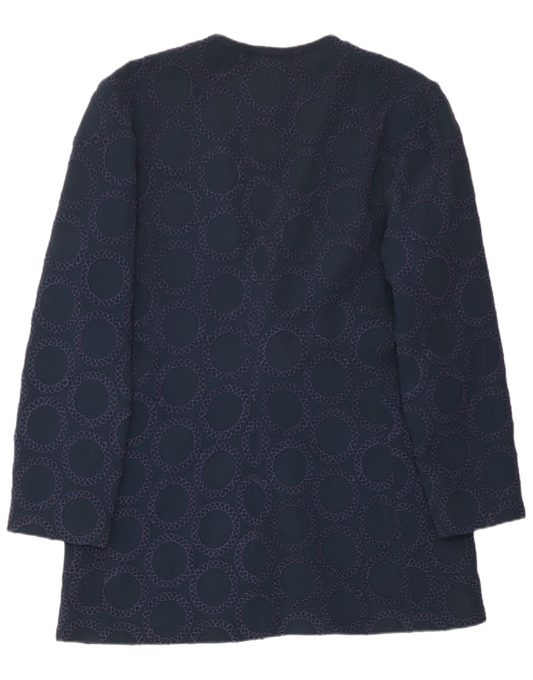 Gai Mattiolo Giacca da donna con cravatta sul davanti IT 50 XL Blu navy geometrico