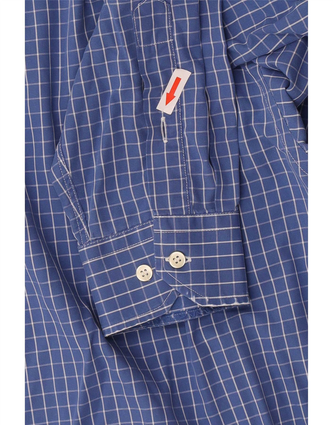 Camicia da uomo Lacoste taglia 40 cotone a quadri blu medio