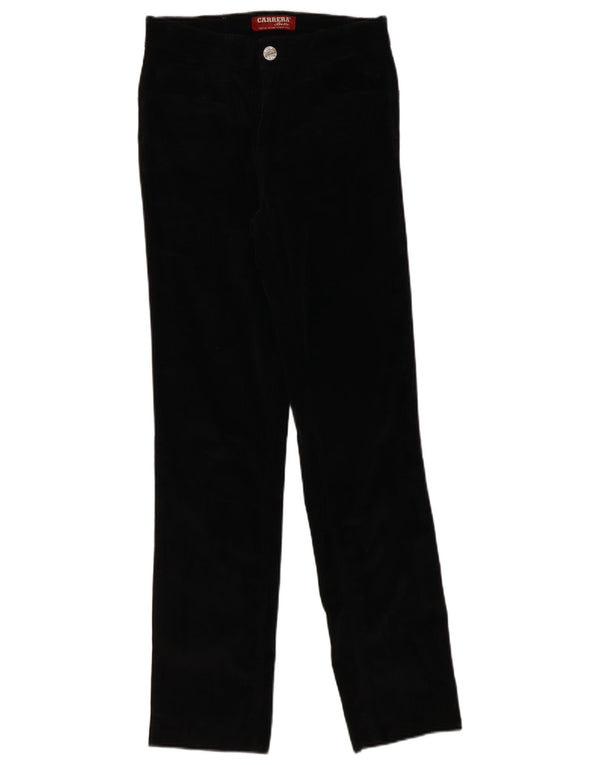 Pantaloni dritti in velluto a coste 753 da donna Carrera W28 L33 cotone nero