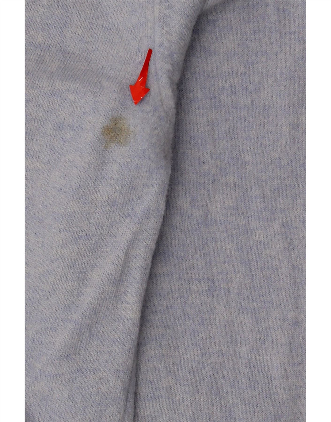 FRED PERRY Mens V-Neck Jumper Sweater Small Blue Wool