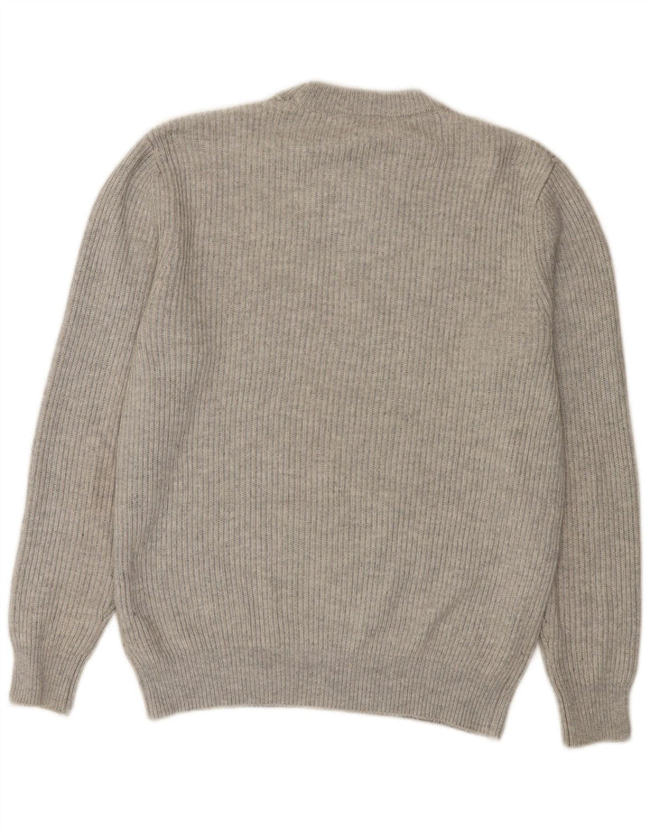 Maglione maglione girocollo da uomo Zara in poliestere grigio medio