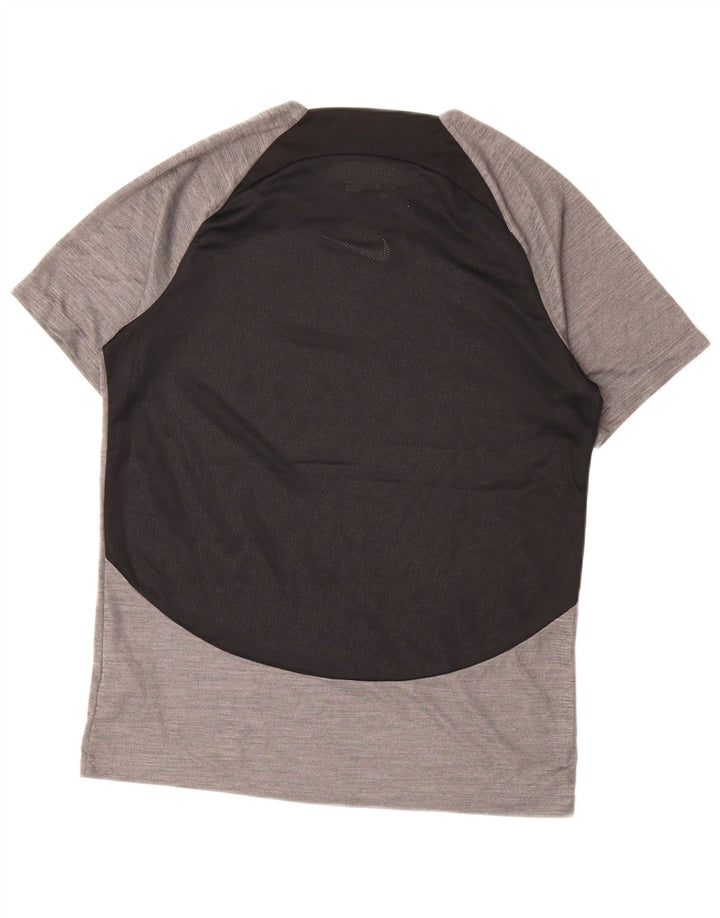 T-shirt Nike Dri Fit da uomo, grande, in poliestere color block grigio