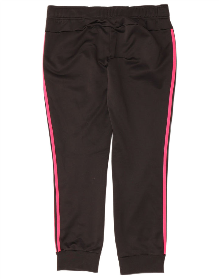 ADIDAS Womens Tracksuit Trousers Joggers UK 16 Large Black Polyester