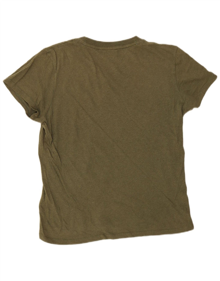 T-shirt da uomo Superdry Top in cotone kaki medio