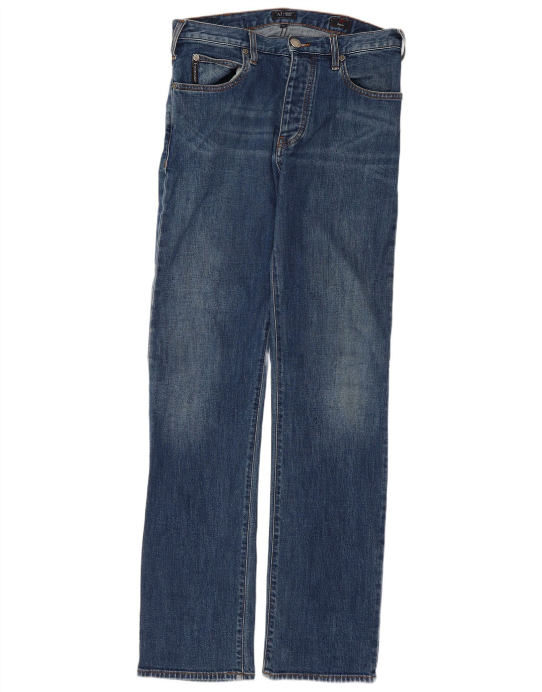 Jeans dritti da uomo Armani W30 L32 in cotone blu