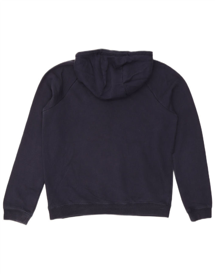 Felpa con cappuccio da uomo NIKE piccola in cotone blu navy