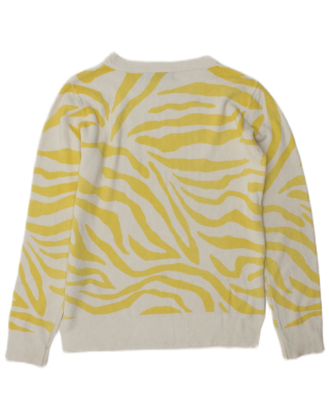 Maglione maglione con scollo a barca da donna Marks & Spencer UK 8 piccolo giallo