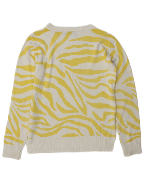 Marks & Spencer Womens Boat Neck Jumper Sweater UK 8 Small Yellow