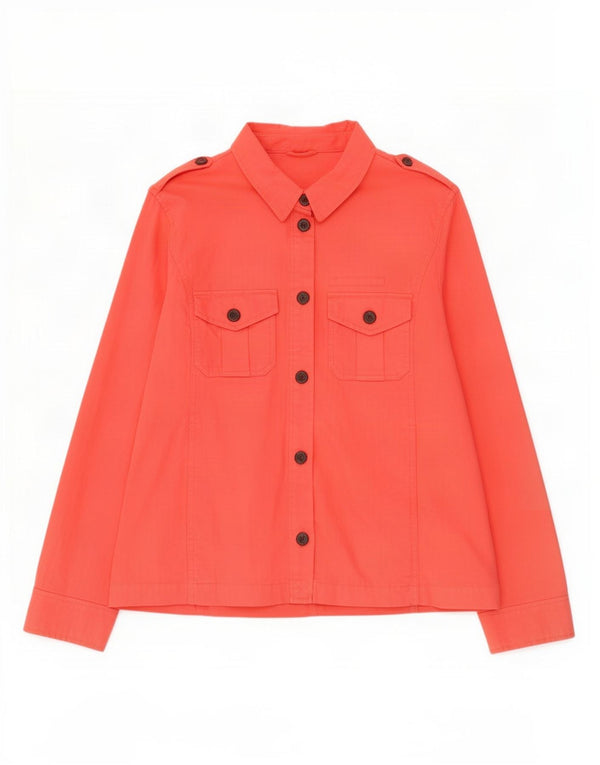 Gap Camicia militare a maniche lunghe da donna UK 18 XL Rossa