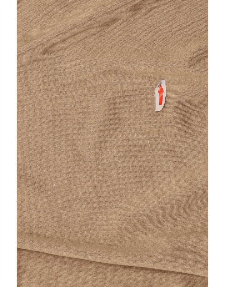T-shirt Zara da uomo Top Small in viscosa beige