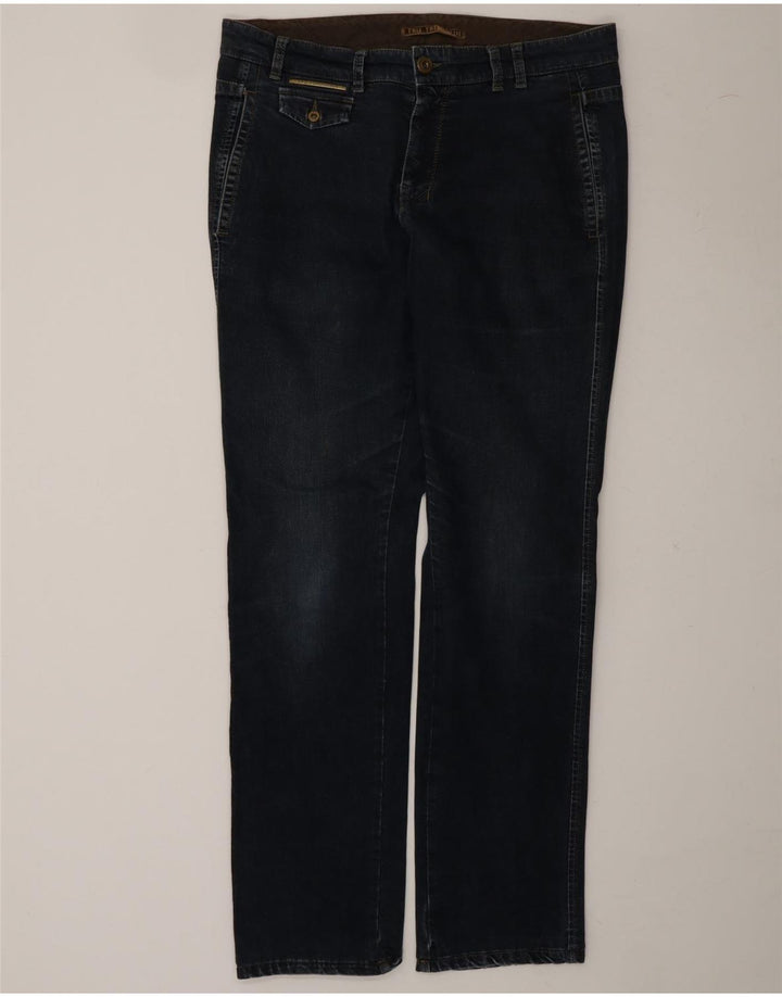 TRUSSARDI Mens Straight Jeans W34 L34 Blue Cotton Vintage Trussardi and Second-Hand Trussardi from Messina Hembry 