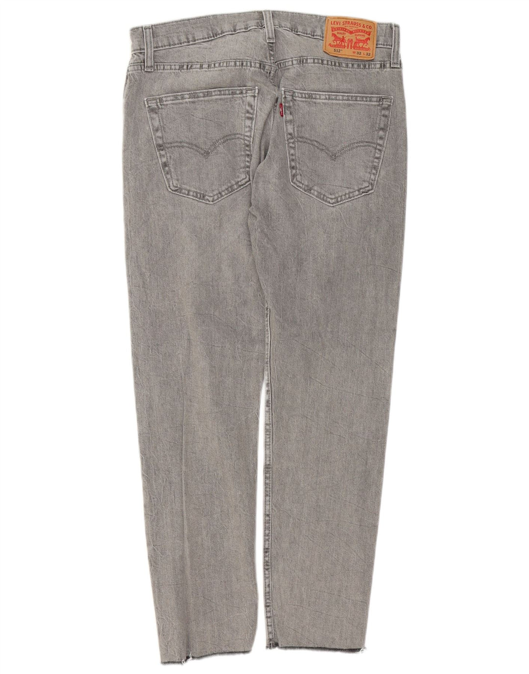 Levi's Uomo 512 Jeans affusolati slim W32 L28 Cotone grigio