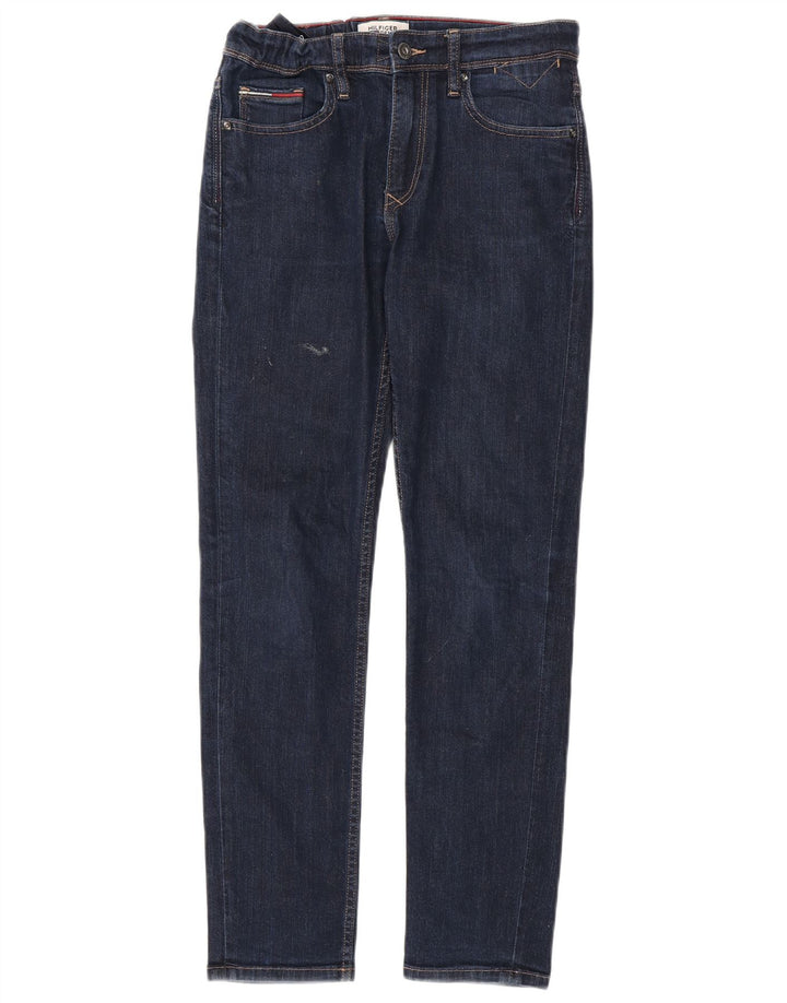 TOMMY HILFIGER Jeans slim da ragazzo 13-14 anni W26 L29 Cotone blu
