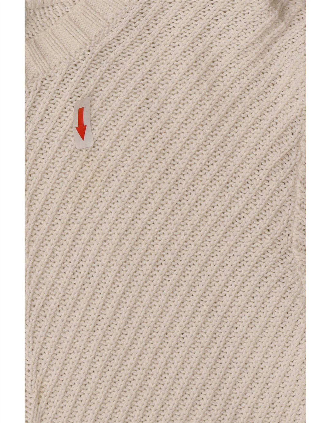 Maglione maglione con scollo a barca da donna Marks & Spencer UK 14 medio bianco sporco