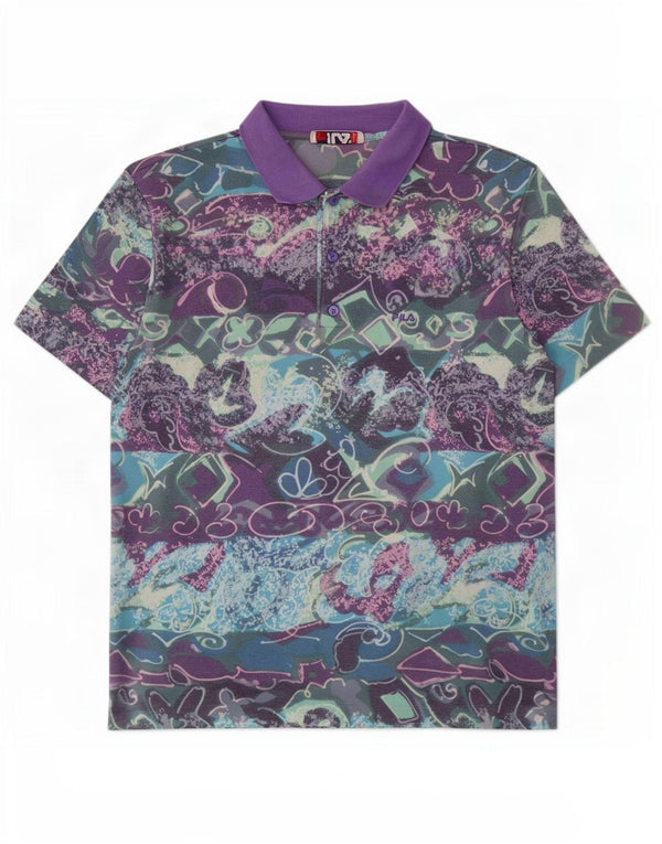 Polo da uomo Fila IT 52 Large multicolore geometrica