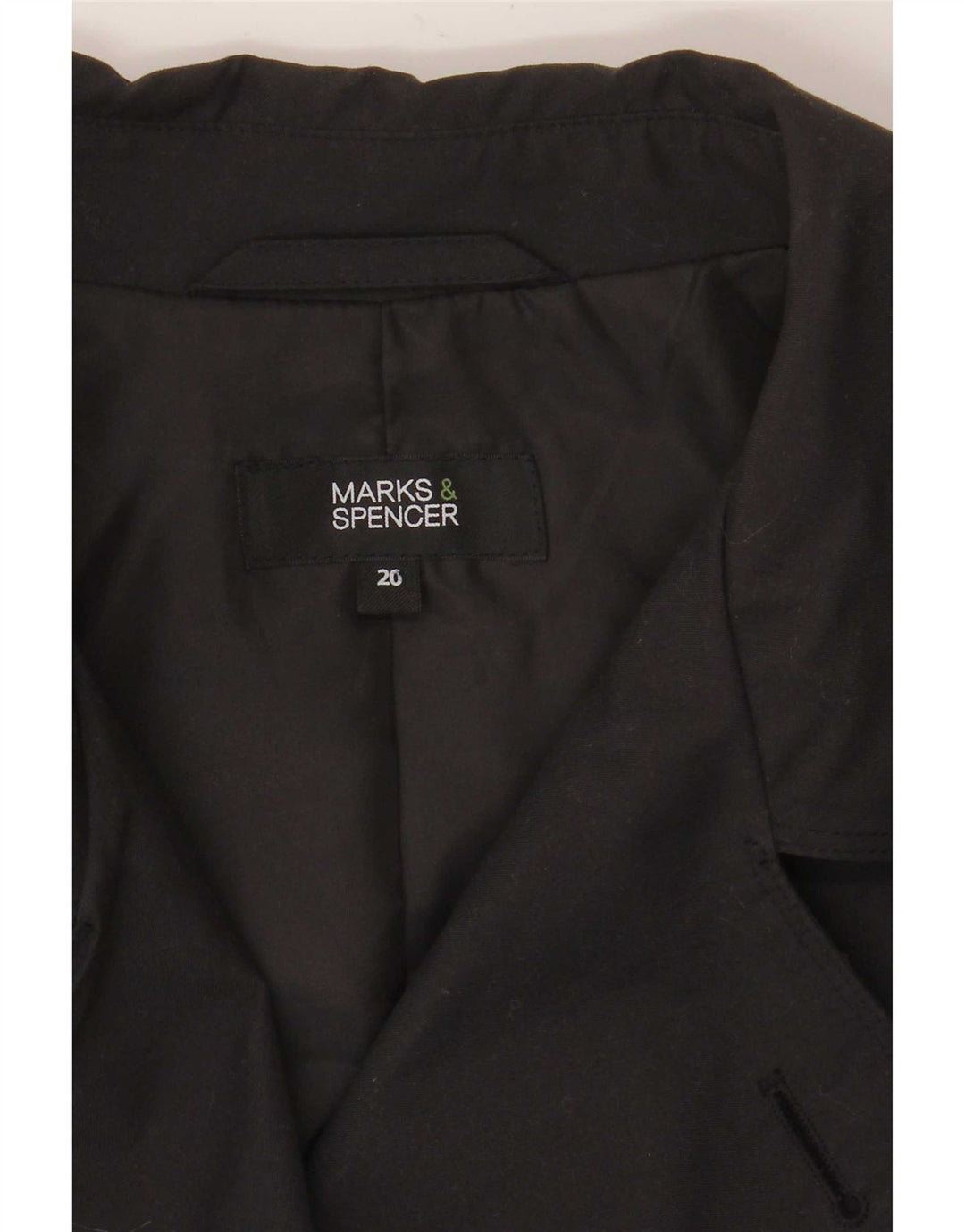 Trench da donna Marks & Spencer UK 20 2XL Poliestere nero