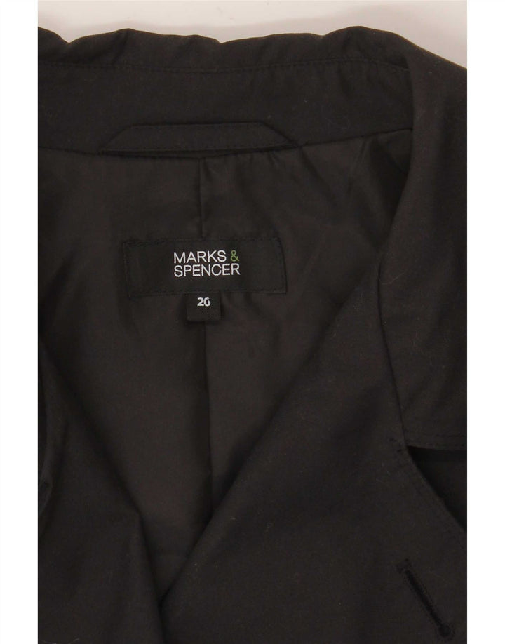 Trench da donna Marks & Spencer UK 20 2XL Poliestere nero