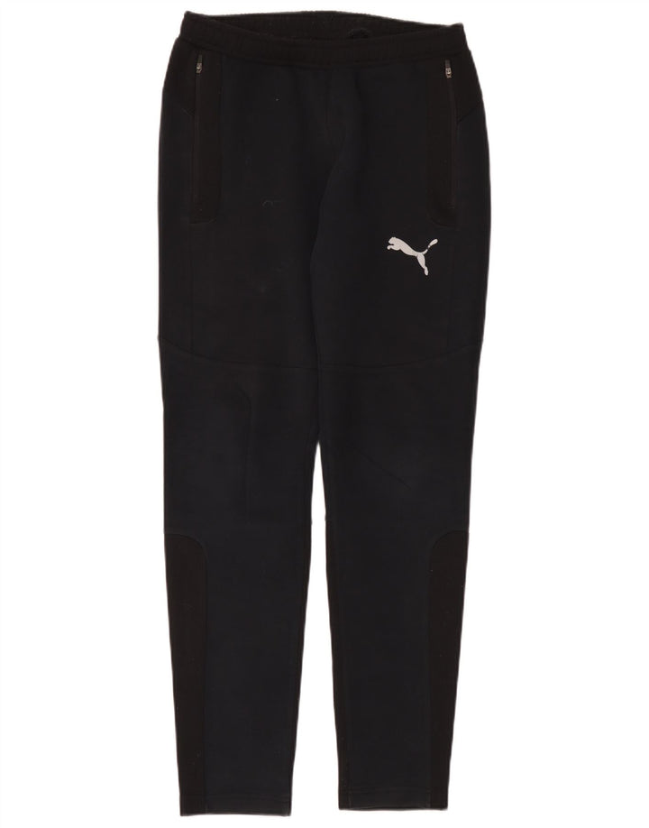 Pantaloni da tuta da uomo Puma Small in cotone nero