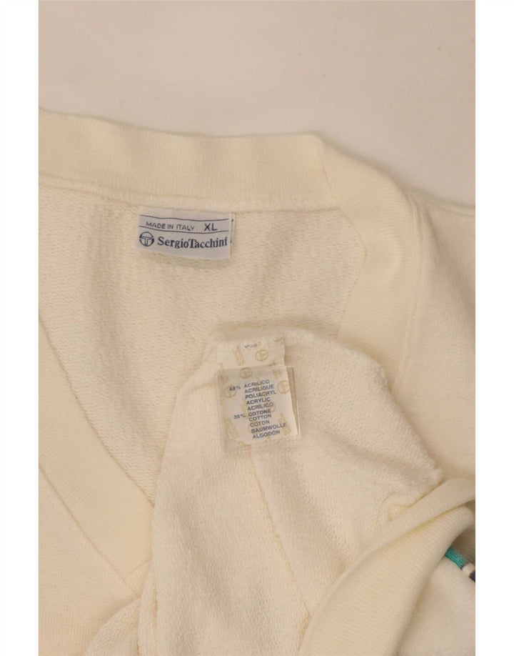 Canotta da uomo Sergio Tacchini Canotta XL Acrilico geometrico bianco
