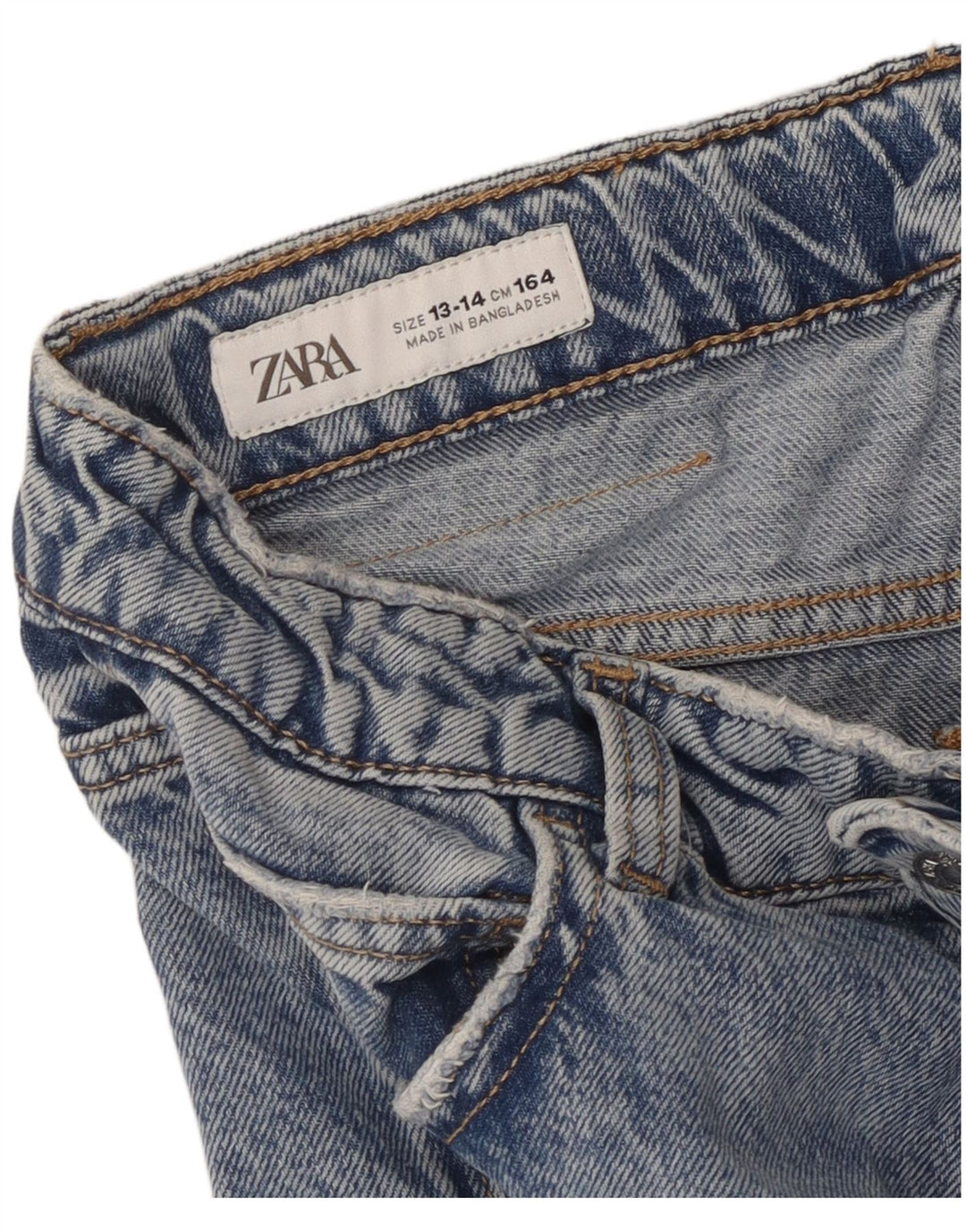 Jeans Zara per ragazzi Cargo Capri 13-14 anni W28 L22 Blu