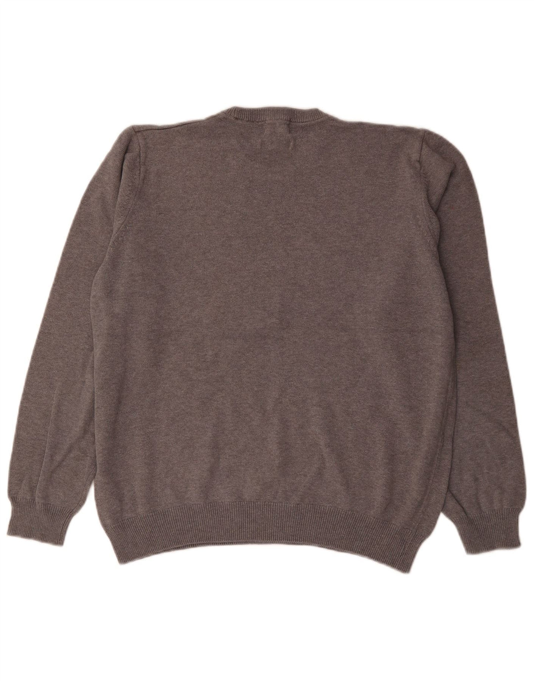 Maglione maglione girocollo da uomo Marks & Spencer grande cotone grigio
