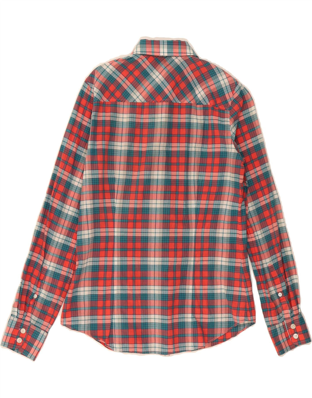 J. CREW Womens Shirt UK 10 Small Red Check Cotton Vintage J. Crew and Second-Hand J. Crew from Messina Hembry 