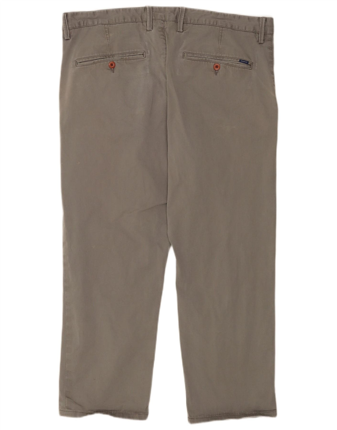 Pantaloni cropped da uomo Gant W38 L25 cotone grigio