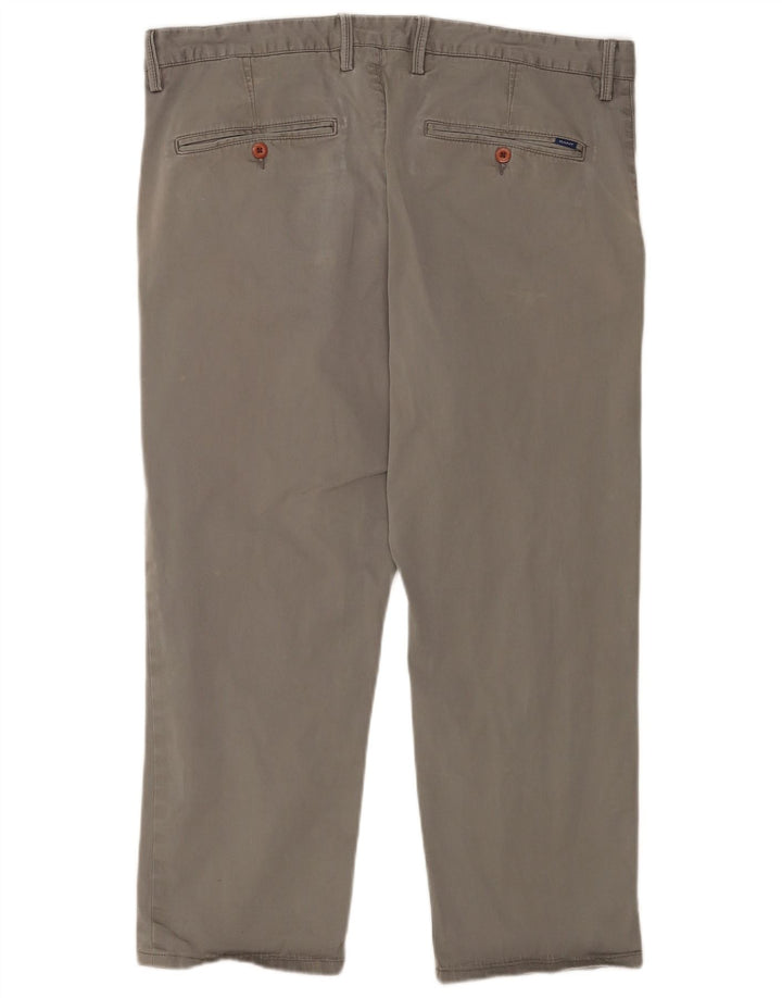 Pantaloni cropped da uomo Gant W38 L25 cotone grigio