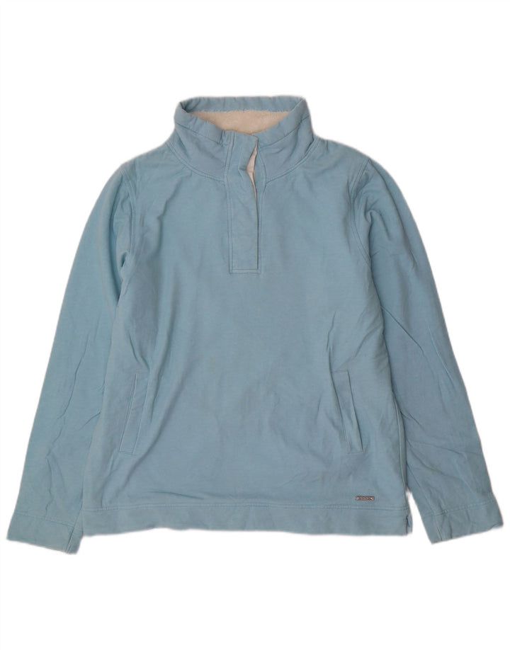 Felpa con collo a bottone da donna Animal UK 14 grande cotone blu
